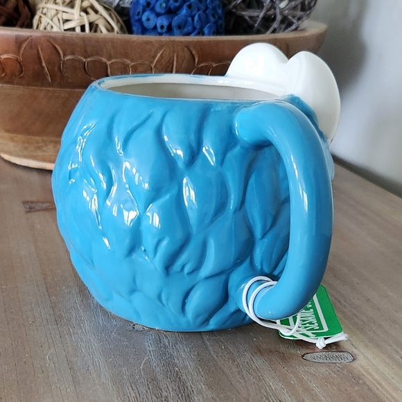 🍪 Sesame Street Cookie Monster Coffee Mug – Hand Painted, NWT, Large Muppets - Picture 7 of 16